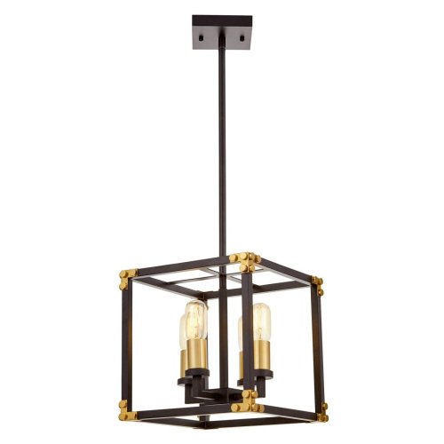 Люстра на штанге Lumina Deco Waldorf LDP 1140-4 BK+MD