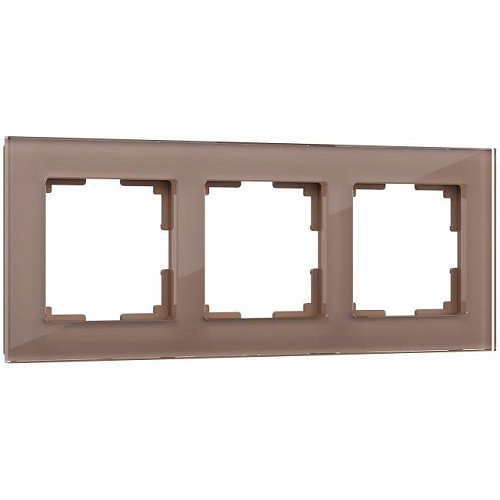 W0031142/ Рамка на 3 поста Favorit (латте, стекло) Рамка Werkel W0031142/ Рамка на 3 поста Favorit (латте, стекло)