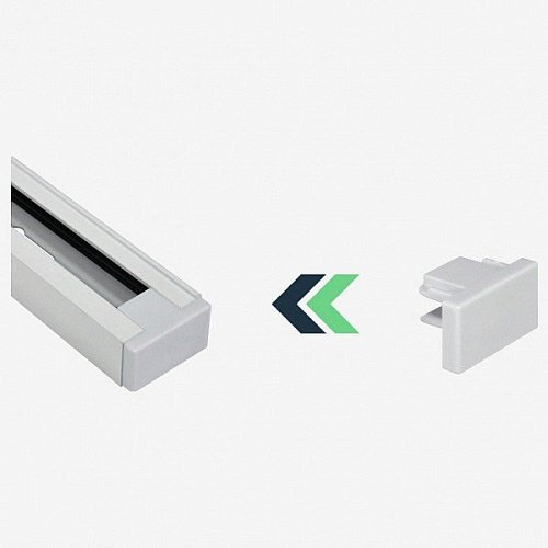 HSBL_0034 Заглушка для накладного шинопровода 220В Hesby Lighting Skylite HSBL_0034