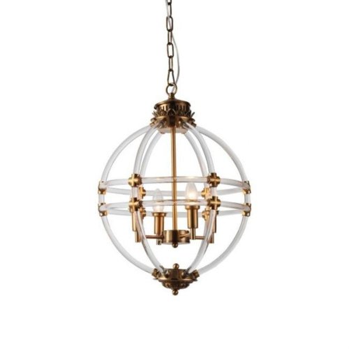 KM0766P-4 brass Подвесная люстра Delight Collection Impero KM0766P-4 brass