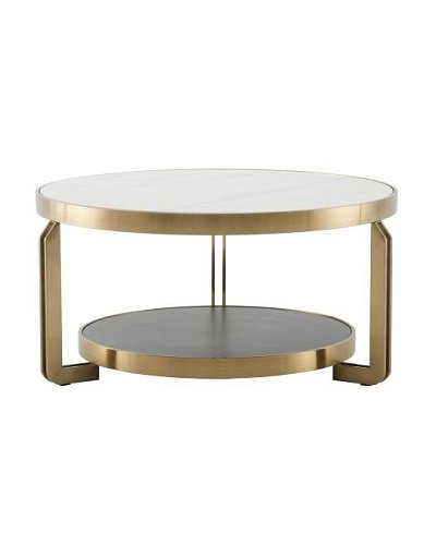 ECT-316-BRCG white/black Журнальный стол Stool Group Калисто ECT-316-BRCG white/black