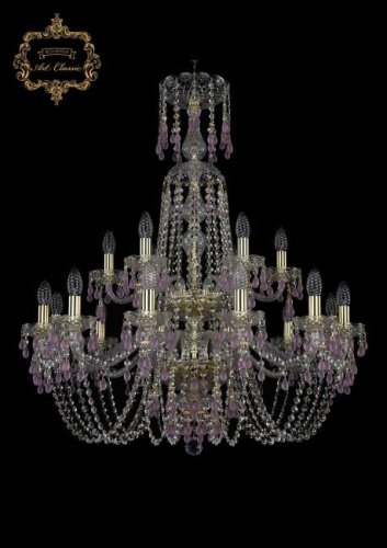 11.24.12+6.300.2d.XL-95.Gd.V7010 Подвесная хрустальная люстра 11.24 Art Classic 11.24.12+6.300.2d.XL-95.Gd.V7010