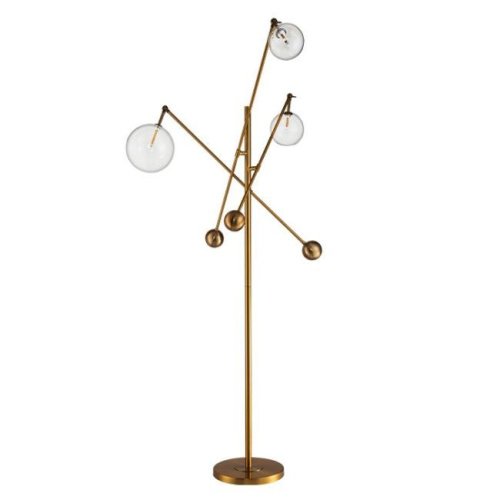 KG0965F-3 brass Торшер Delight Collection Globe Mobile KG0965F-3 brass