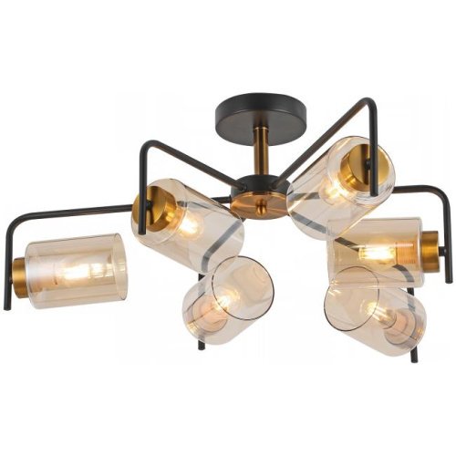 Потолочная люстра ILLUMICO IL8248-6COU-79 BK GD