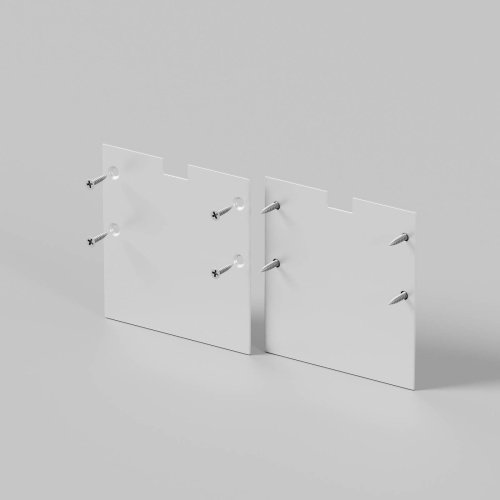 Комплект заглушек (для профиля 59х59) 2 шт., Maytoni Встраиваемый со скрытым фланцем профиль 642058