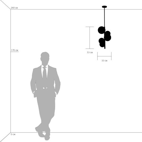 815053 Люстра на штанге Lightstar Croco 815053