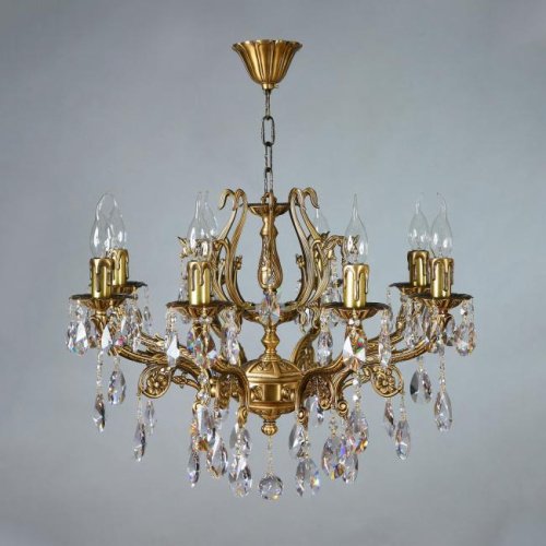 Подвесная хрустальная люстра Ferro Ambiente 8828/8 AB Tear drop