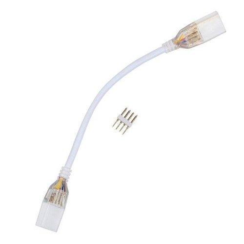 UCX-SK4/B67-RGB CLEAR 005 POLYBAG Соединитель (провод) для светодиодных лент 220В 5050 Uniel UCX-SK4/B67-RGB CLEAR 005 POLYBAG