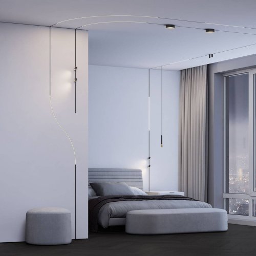 Коннектор для шинопровода Elektrostandard Mini Magnetic Mini Magnetic Гибкий коннектор (черный) 85173/00