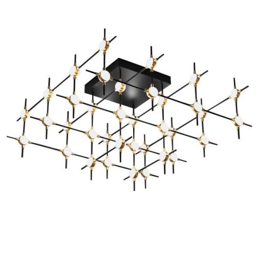 MX18001067-36A black/gold Потолочная люстра Delight Collection Molecular MX18001067-36A black/gold