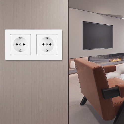 Розетка Arte Milano Set06-2 SET06-2-40-1x2 white