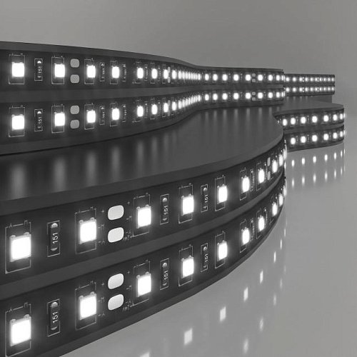 Лента светодиодная 120Led 9,6W IP20 6500K холодный белый (2835 24V 120Led 9,6W IP20 Black) LED лента Elektrostandard Лента светодиодная 120Led 9,6W IP20 6500K холодный белый (2835 24V 120Led 9,6W IP20 Black)