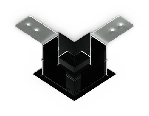 Коннектор угловой для встраиваемого шинопровода Ambrella Magnetic 220V GL1040