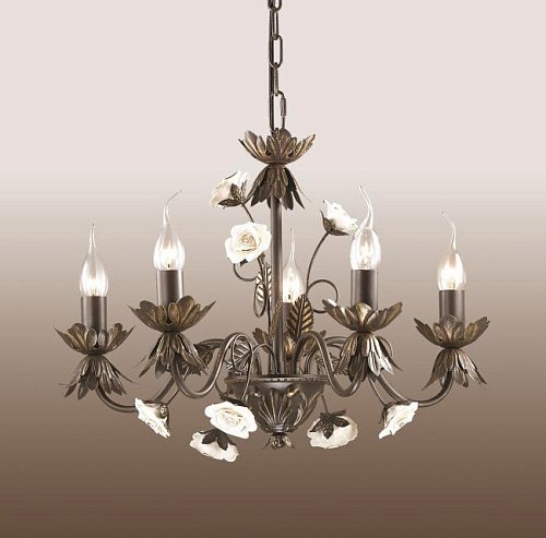 Люстра подвесная с цветочками Silva 2695/5 Odeon Light
