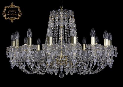 Подвесная хрустальная люстра 11.24 Art Classic 11.24.16.300.Gd.V0300