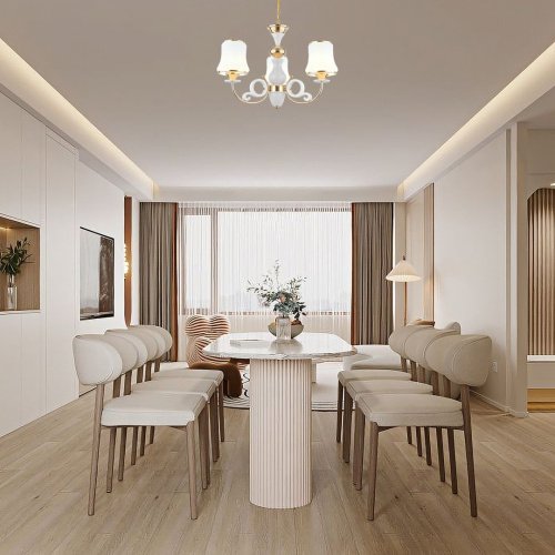301097/3 Wh/Gd Подвесная люстра Arte Milano Florentia-1097 301097/3 Wh/Gd
