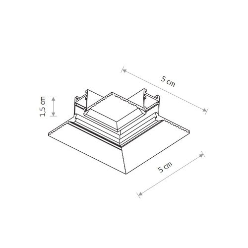 Коннектор для магнитных треков угловой Nowodvorski Nano 11732
