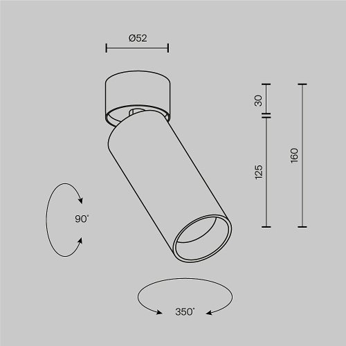 Светильник спот Maytoni Focus LED C055CL-L12W4K-SS-B