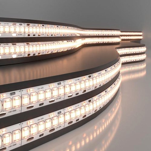 Лента светодиодная 240Led 16W IP65 3300K тёплый белый (2835 12V 240Led 16W IP65) LED лента Elektrostandard 12V 16W IP65 Лента светодиодная 240Led 16W IP65 3300K тёплый белый (2835 12V 240Led 16W IP65) a052990