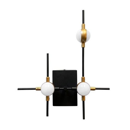 MB18001067-3A black/gold Настенный светильник Delight Collection Molecular MB18001067-3A black/gold