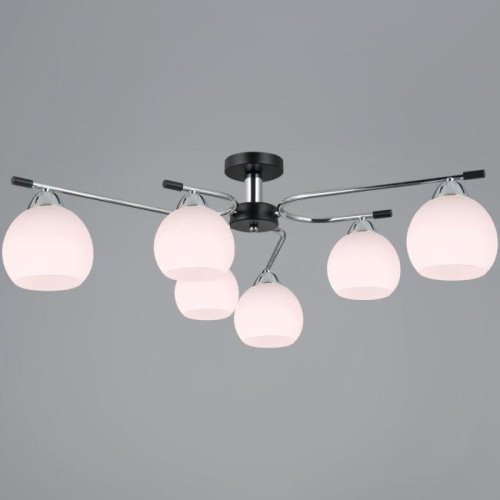 IL0638-6CSQ-24 CR BK LIBRA Потолочная люстра ILLUMICO IL0638-6CSQ-24 CR BK LIBRA
