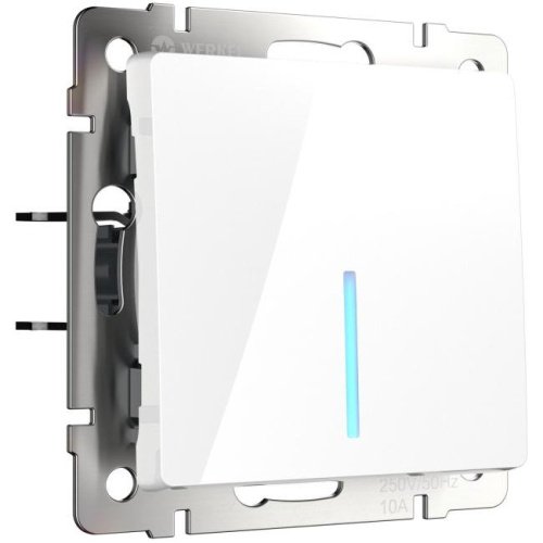 Выключатель Werkel W1110101/ Выключатель одноклавишный с подсветкой (белый)