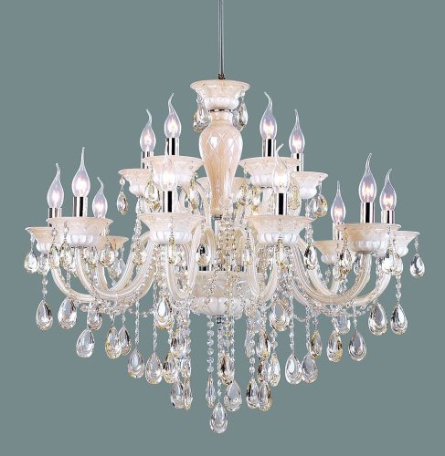 OML-30503-15 Подвесная хрустальная люстра Teramo Omnilux OML-30503-15
