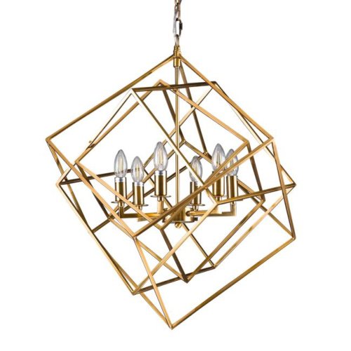 KM0282P-6 brass Подвесная люстра Delight Collection Matrix KM0282P-6 brass