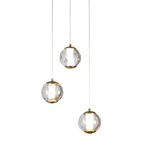 OD2437-3 gold/clear Светильник подвесной Delight Collection OD2437 OD2437-3 gold/clear