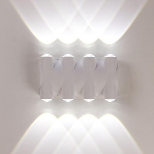 Уличный настенный светильник AM Group Am359 AM359-8X1W WH 4000K