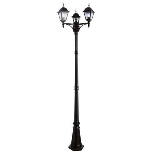 Столб фонарный уличный Arte Lamp BREMEN A1017PA-3BK