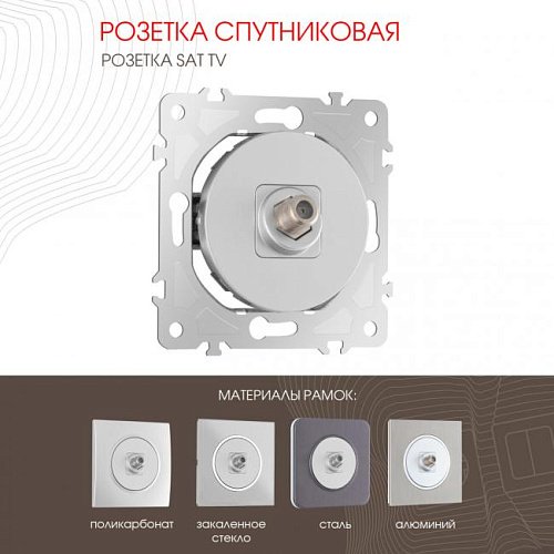 202.42-1.silver Розетка Arte Milano Am-202 202.42-1.silver
