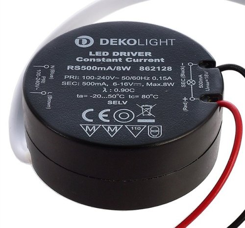 Блок питания ROUND, RS500mA/8W Deko-Light Eingangsspannung 862128