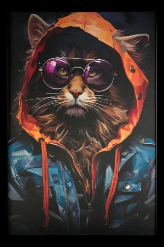 TD185 Картина настенная Teona Decor Cat TD185