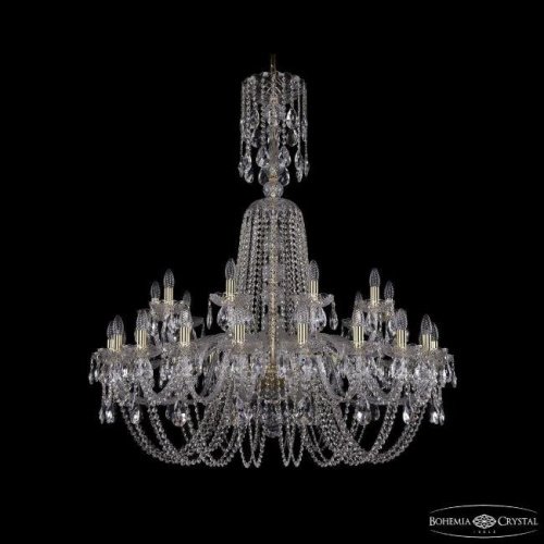 Подвесная хрустальная люстра 1402 Bohemia 1402/20+10/400/XL-130 G
