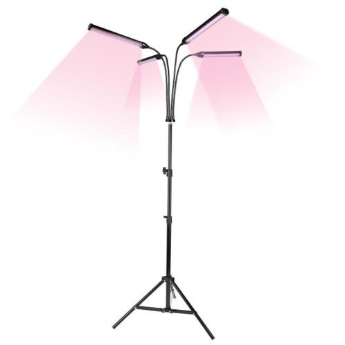 ULT-P32-60W/SPLE/TM/40 IP40 BLACK QUAD Светильник для растений светодиодный с таймером, на штативе Uniel ULT-P32-60W/SPLE/TM/40 IP40 BLACK QUAD