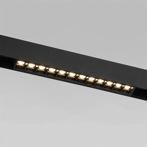 Slim Magnetic SL02 Трековый светильник 12W 3000K (черный) 85005/01 Трековый светильник Elektrostandard Slim Magnetic Slim Magnetic SL02 Трековый светильник 12W 3000K (черный) 85005/01