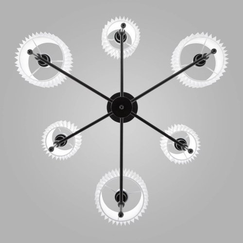 Потолочная люстра Eurosvet Notturno 60162/6 черный Smart