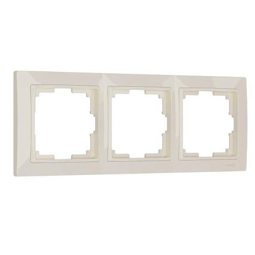 W0032003/ Рамка на 3 поста Snabb basic (слоновая кость) Рамка Werkel W0032003/ Рамка на 3 поста Snabb basic (слоновая кость)
