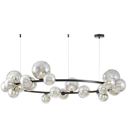 LDP 7033-24 BK+GY Подвесная люстра Lumina Deco Merido LDP 7033-24 BK+GY