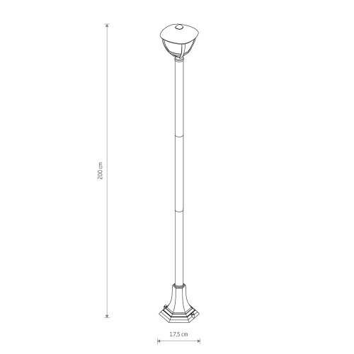 Столб фонарный уличный Nowodvorski Amelia 10498