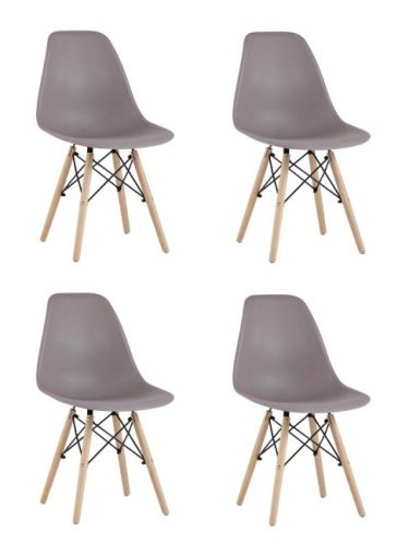 Комплект стульев Stool Group Style DSW Y801-V SEAT dark grey x4