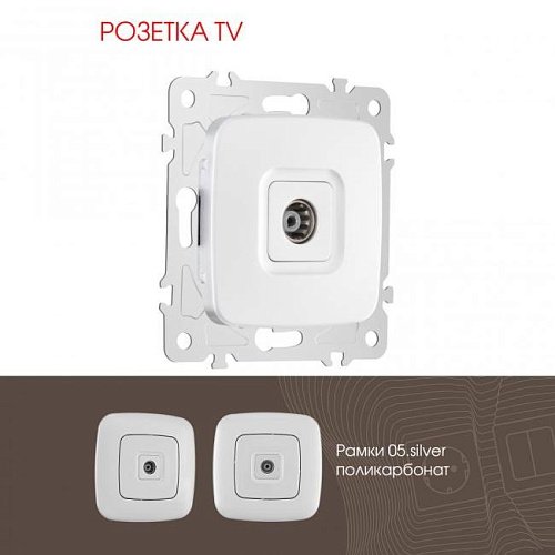 205.43-1.silver Розетка Arte Milano Am-205 205.43-1.silver