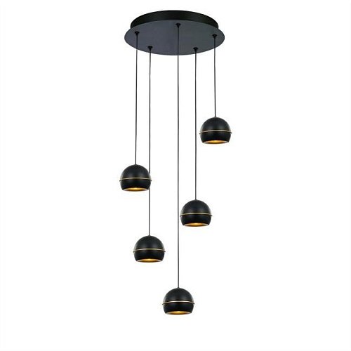 MD21001034-5A black/gold Светильник подвесной Delight Collection MD21001034 MD21001034-5A black/gold