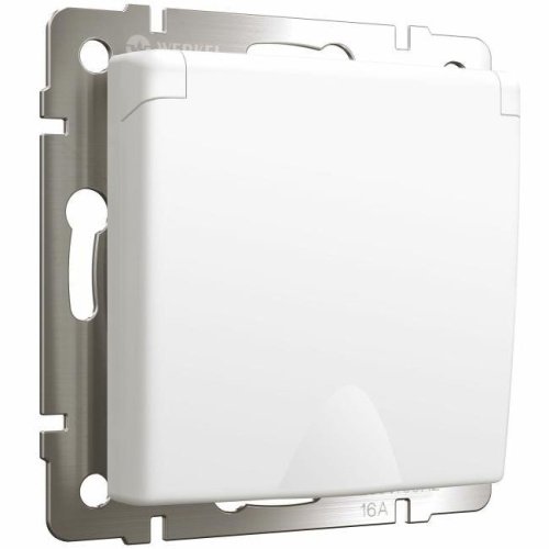 W1171261/ Розетка с заземлением и шторками c крышкой IP44 (белый матовый) Розетка Werkel W1171261/ Розетка с заземлением и шторками c крышкой IP44 (белый матовый)