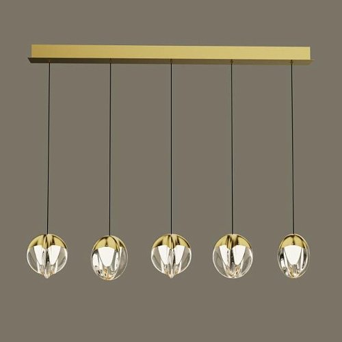 MD24001033-5B gold/clear Светильник подвесной Delight Collection MD24001033 MD24001033-5B gold/clear