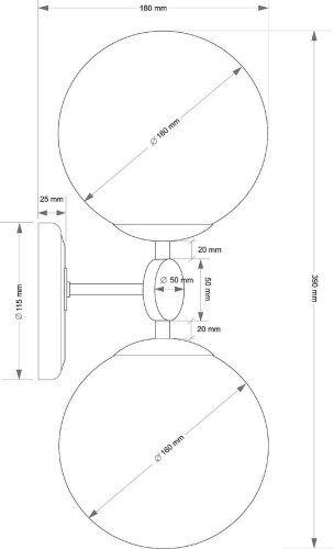 Настенное бра Kutek Dimaro DIM-K-2(P)
