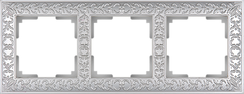 WL07-Frame-03/Рамка на 3 поста (жемчужный) Рамка Werkel Antik WL07-Frame-03/Рамка на 3 поста (жемчужный)