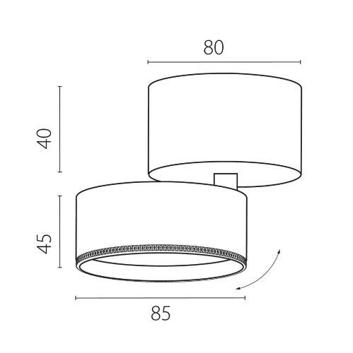 Светильник спот Lightstar Alta Pro A5546SO