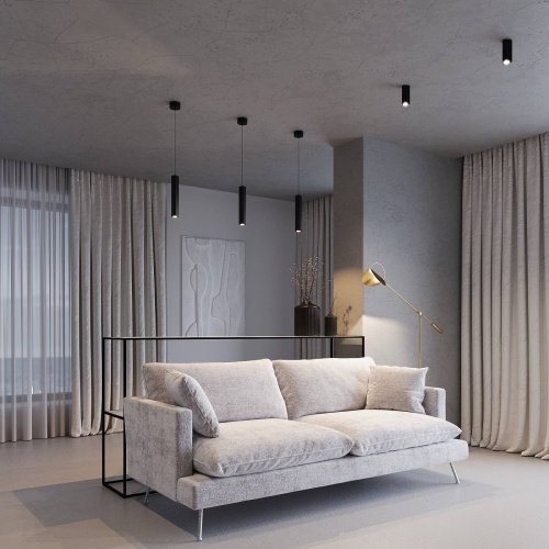 Накладной светильник Elektrostandard Trio 25110/LED 8W 3000K черный